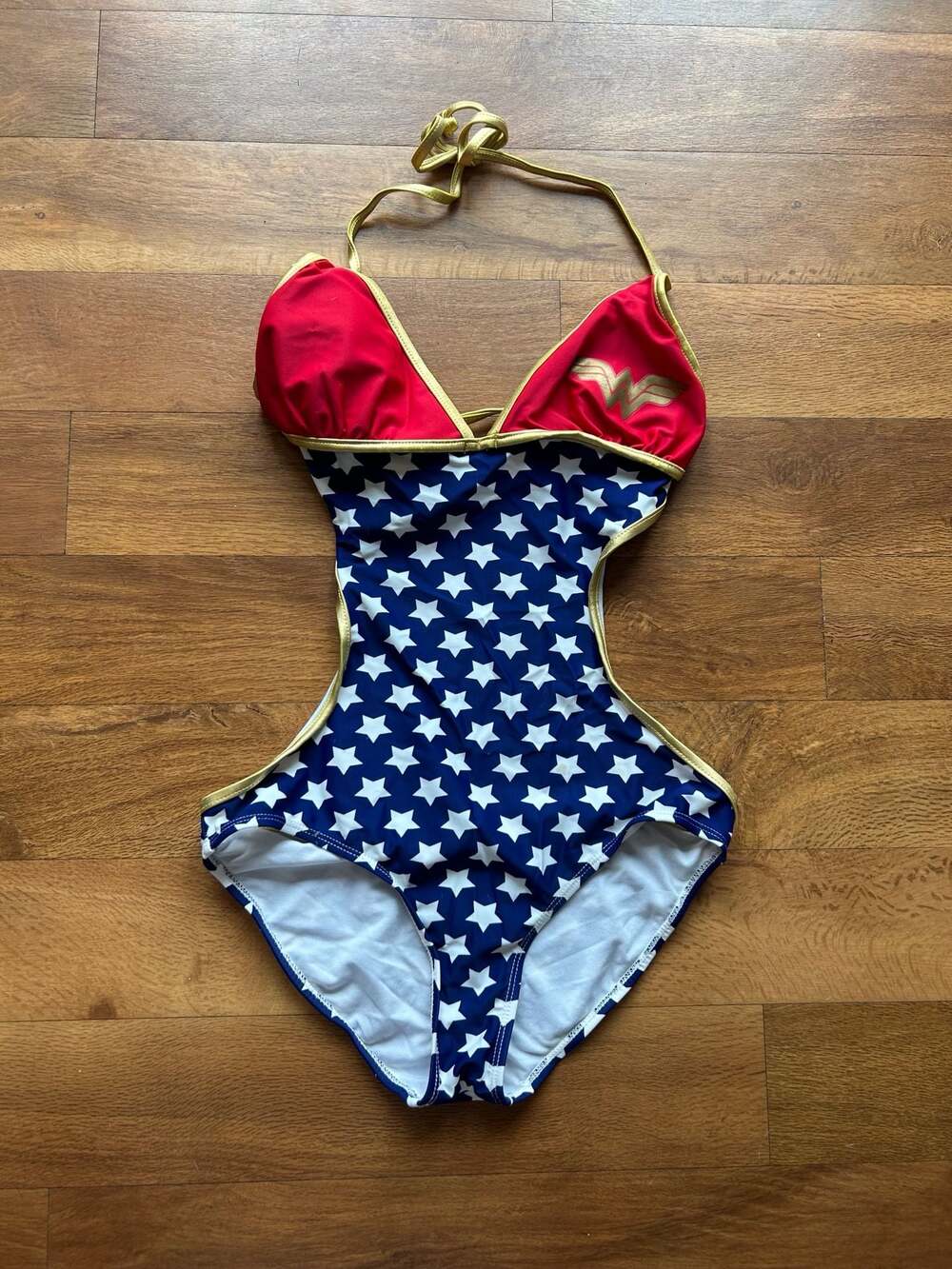 DC Comics Wonder Woman Triangle Monokini One-Piece Swimsuit